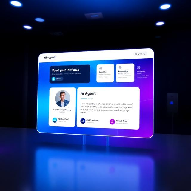 AI agent interface screenshot